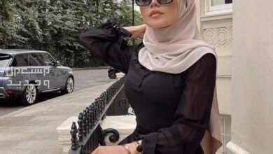 تنسيق ألوان الطرح مع الملابس بالصور لون طرحة أنيق1624931396