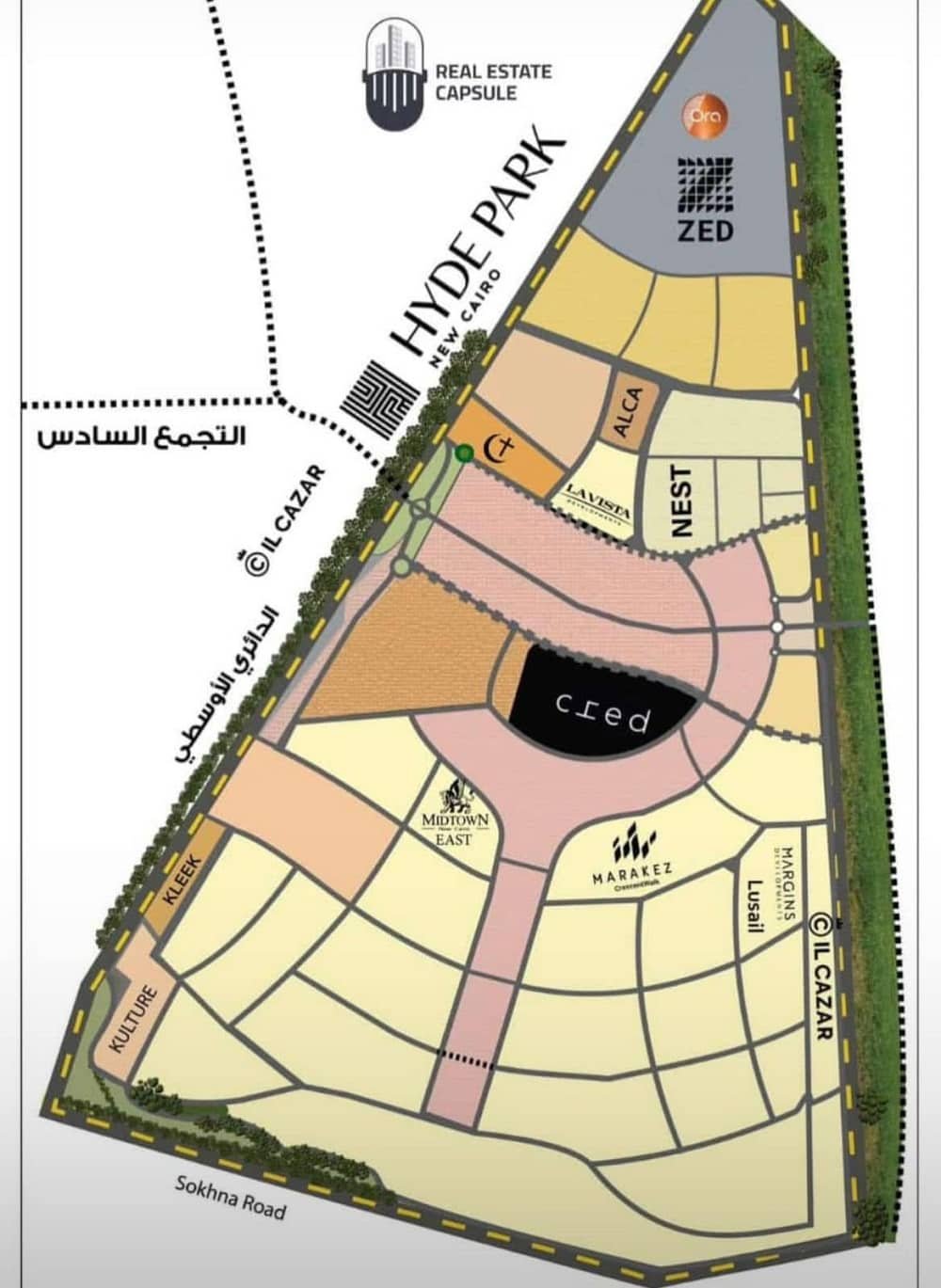 كل ما تود معرفته عن التجمع السادس في عام 2025 1 خريطة التجمع السادس 21833011347