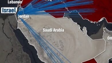 infographic released by israeli government of iranian strikes on israel2054637884