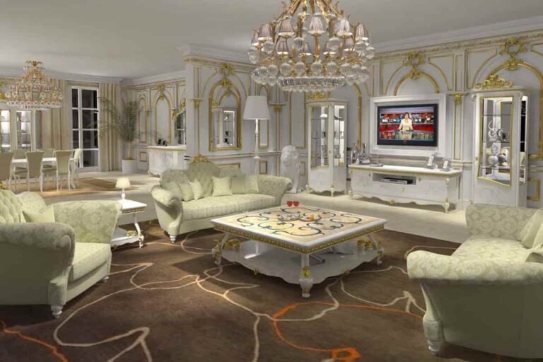 living collezione botticelli laccato bianco e foglia oro1435734268