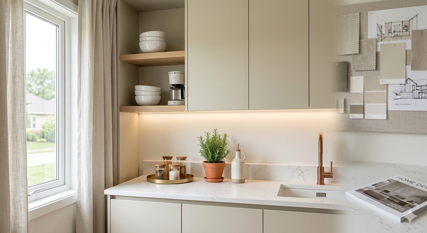 حلول ذكية لديكورات المطابخ الصغيرة 2026.. كيف تجعلين مطبخك يبدو واسعاً؟