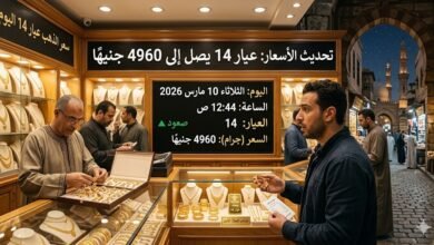 سعر الذهب عيار 14 اليوم