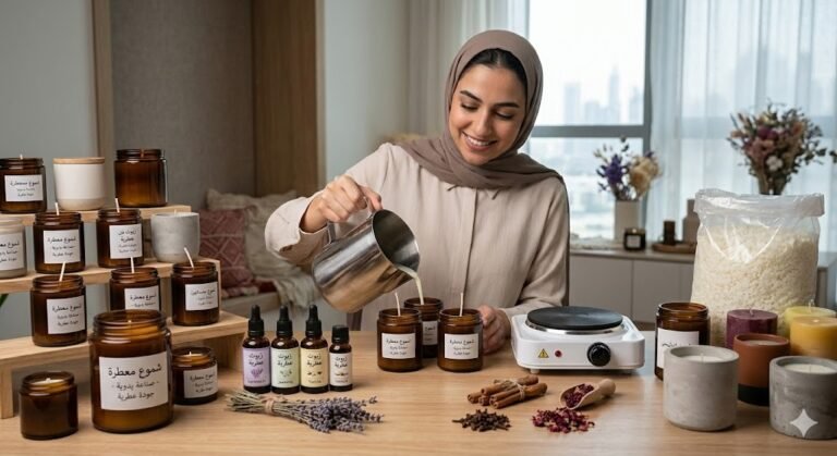 صناعة الشموع المعطرة