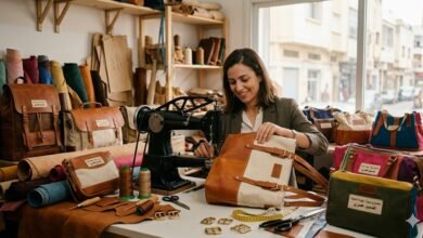 صناعة الشنط الجلدية والقماشية