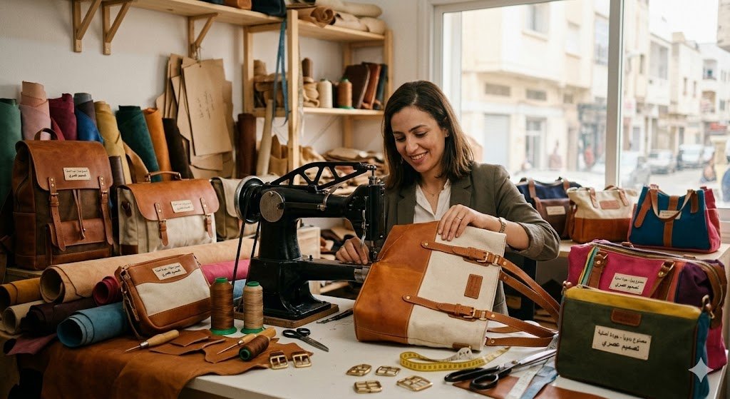 صناعة الشنط الجلدية والقماشية