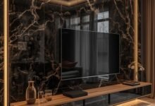 ديكورات تلفزيون مودرن بسيطة.. 10 أفكار مذهلة للمساحات الصغيرة والكبيرة 102 ديكورات تلفزيون مودرن بسيطة