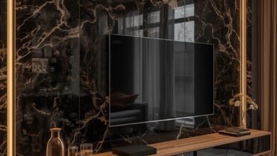 ديكورات تلفزيون مودرن بسيطة